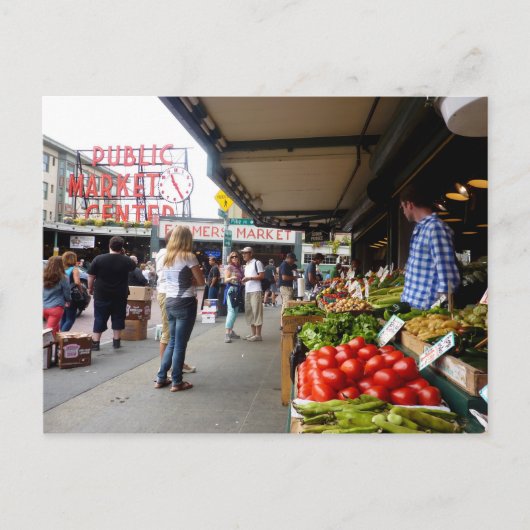 Pike Place Market 1 Briefkaart (Voorkant)
