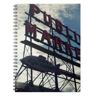 Pike Place Market in Seattle Notitieboek