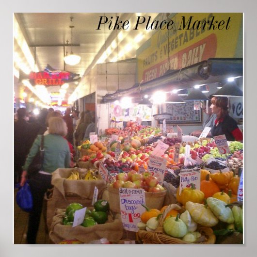 Pike Place Market Poster (Voorkant)