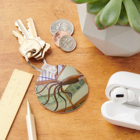 Pike Place Openbare Markt Reuzeninktvis Seattle, W Sleutelhanger (Bureau)