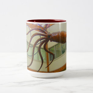 Pike Place Openbare Markt Reuzeninktvis Seattle, W Tweekleurige Koffiemok