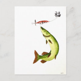 Pike Vissen Briefkaart