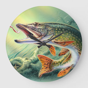 PIKE VIST WALL CLOCK GROTE KLOK