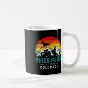 Pikes Peak berg Colorado Retro Hiki in nood Koffiemok