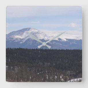 Pike's Peak Clock Vierkante Klok