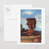 Pikes Peak, Colorado - Balanced Rock Briefkaart (Voorkant / Achterkant)