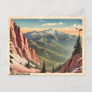 Pikes Peak Colorado  Briefkaart