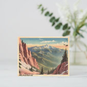 Pikes Peak Colorado  Briefkaart (Staand voorkant)