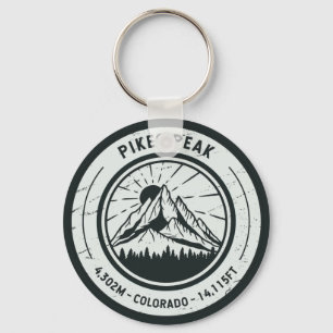 Pikes Peak Colorado Hiking Skiing Travel Sleutelhanger