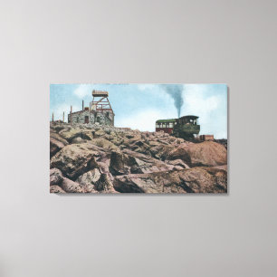 Pikes Peak, Colorado - over de top Canvas Afdruk