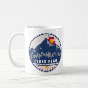 Pikes Peak Colorado Retro Sunset Souvenirs Koffiemok