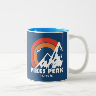 Pikes Peak Colorado Sun Eagle Tweekleurige Koffiemok