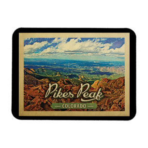 Pikes Peak Colorado Vintage Travel Magneet