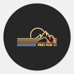 Pikes Peak Colorado Wandelen Klimmer Klimmen Ronde Sticker