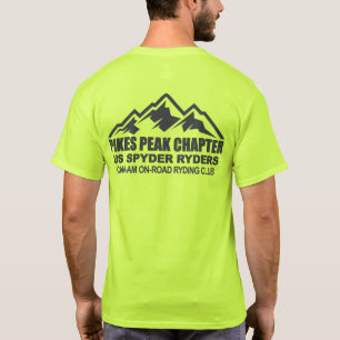 Pikes Peak-hoofdstuk - Pikes Peak-berg - zwart T-shirt