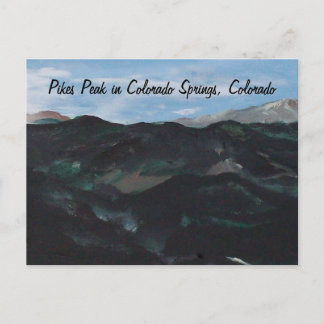 Pikes Peak in Colorado Springs, Colorado Briefkaart