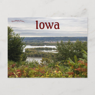 Pikes Peak kijkt uit over McGregor Iowa Briefkaart