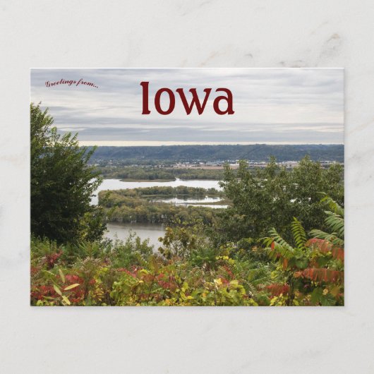 Pikes Peak kijkt uit over McGregor Iowa Briefkaart (Voorkant)