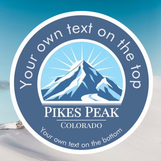 Pikes Peak Mountain Colorado souvenir Sticker