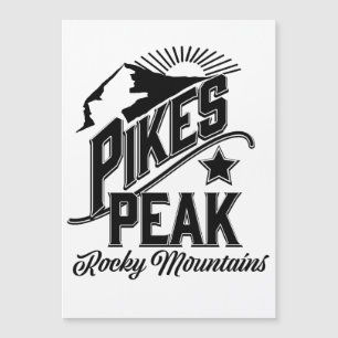 Pikes Peak rotsachtige bergen Vintage kunst