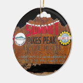 Pike's Peak Summit, Colorado Keramisch Ornament (Links)
