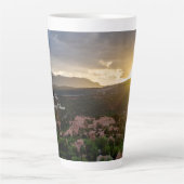 Pikes Peak Sunset Haze Latte Mug (Devant)