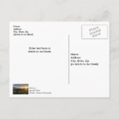 Pikes Peak Sunset Haze Merci Carte Postale (Dos)