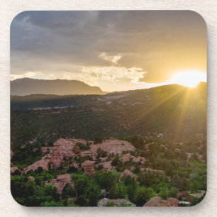 Pikes Peak Sunset Haze Onderzetters Set