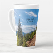 Pikes Peak Train Ride Latte Mug (Angle gauche)