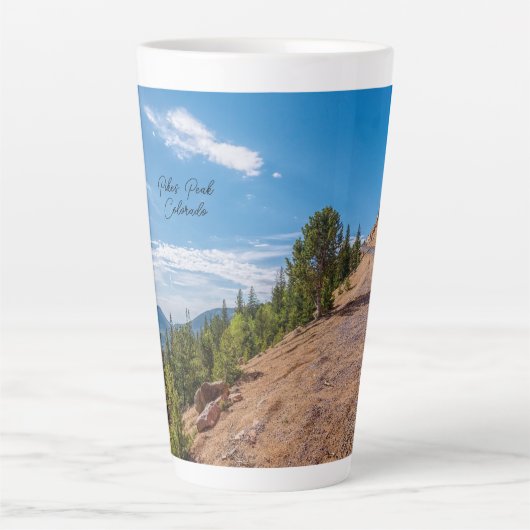 Pikes Peak Train Ride Latte Mug (Devant)
