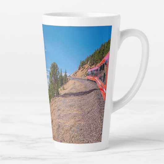 Pikes Peak Train Ride Latte Mug (Droite)