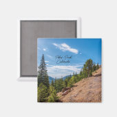 Pikes Peak Train Ride Magnet Carré (Recto/Verso)