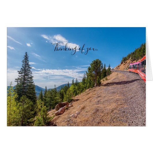 Pikes Peak Train Ride Penser À Votre Carte (Devant Horizontal)