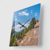 Pikes Peak Train Ride Wall Horloge (Angle)