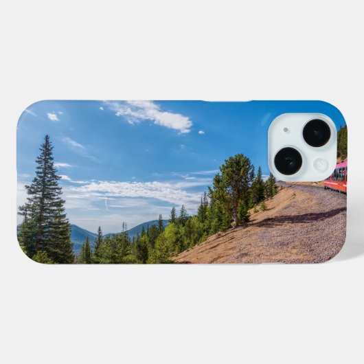 Pikes Peak Trein Ride iPhone Case (Achterkant (horizontaal))