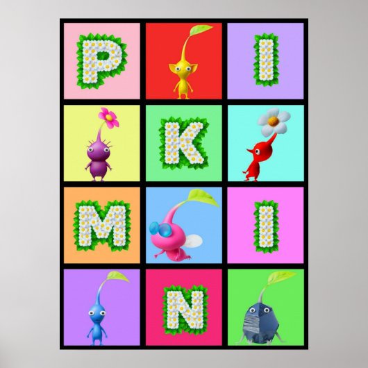 Pikmin helden poster (Voorkant)