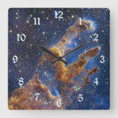 Pilaren van de Schepping Adelaarsnevel Webb-telesc Vierkante Klok (Voorkant)