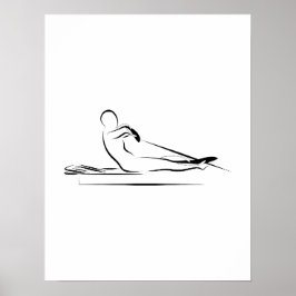 Pilaten - roeien op het hervormde poster