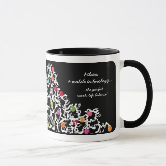 Pilates avec la tasse mobile de technologie, noire (Droite)