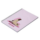 Pilates Badass entraînement Kitty Cat Carnet (Côté gauche)