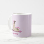 Pilates Badass entraînement Kitty Cat Mug (Devant gauche)