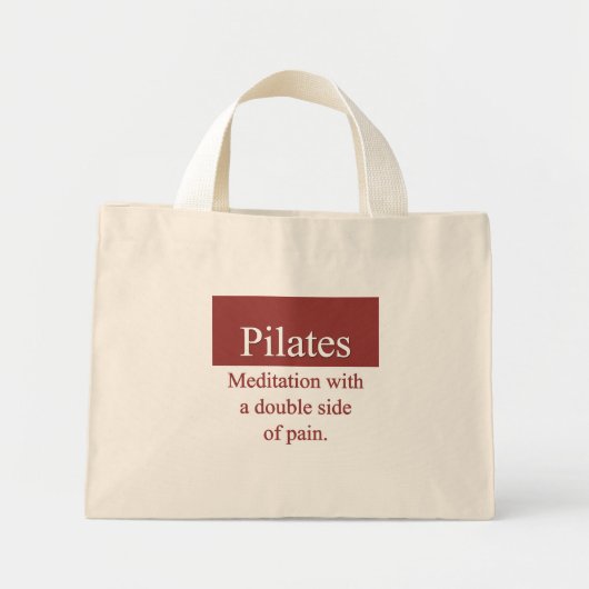 Pilates Bag Mini Tote Bag (Voorkant)