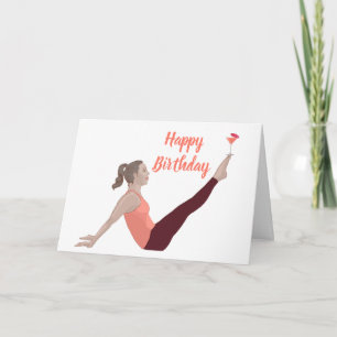 Pilates Bonne carte d'anniversaire