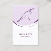 Pilates carte instructeur avec deux pilates pose (Devant)