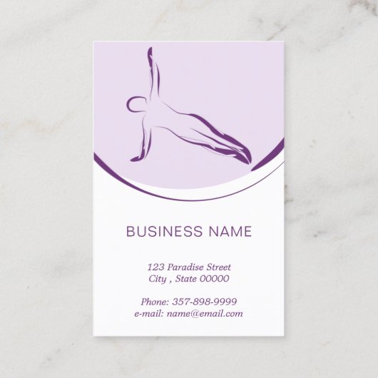 Pilates carte instructeur avec deux pilates pose (Dos)