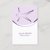 Pilates carte instructeur avec deux pilates pose (Devant)