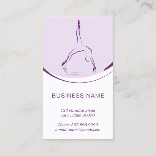 Pilates carte instructeur avec deux pilates pose (Dos)