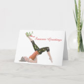 Pilates Cartes de Noël Vélo (Devant)