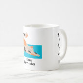 Pilates Cat Mug (Devant droit)