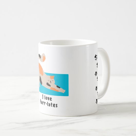 Pilates Cat Mug (Devant droit)